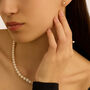 Anello Fantasia Gabrielle Oro Bianco Perla D'Acqua Dolce Cubic Zirconia