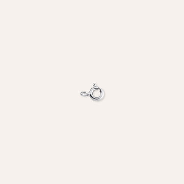 Anello a molla in oro bianco