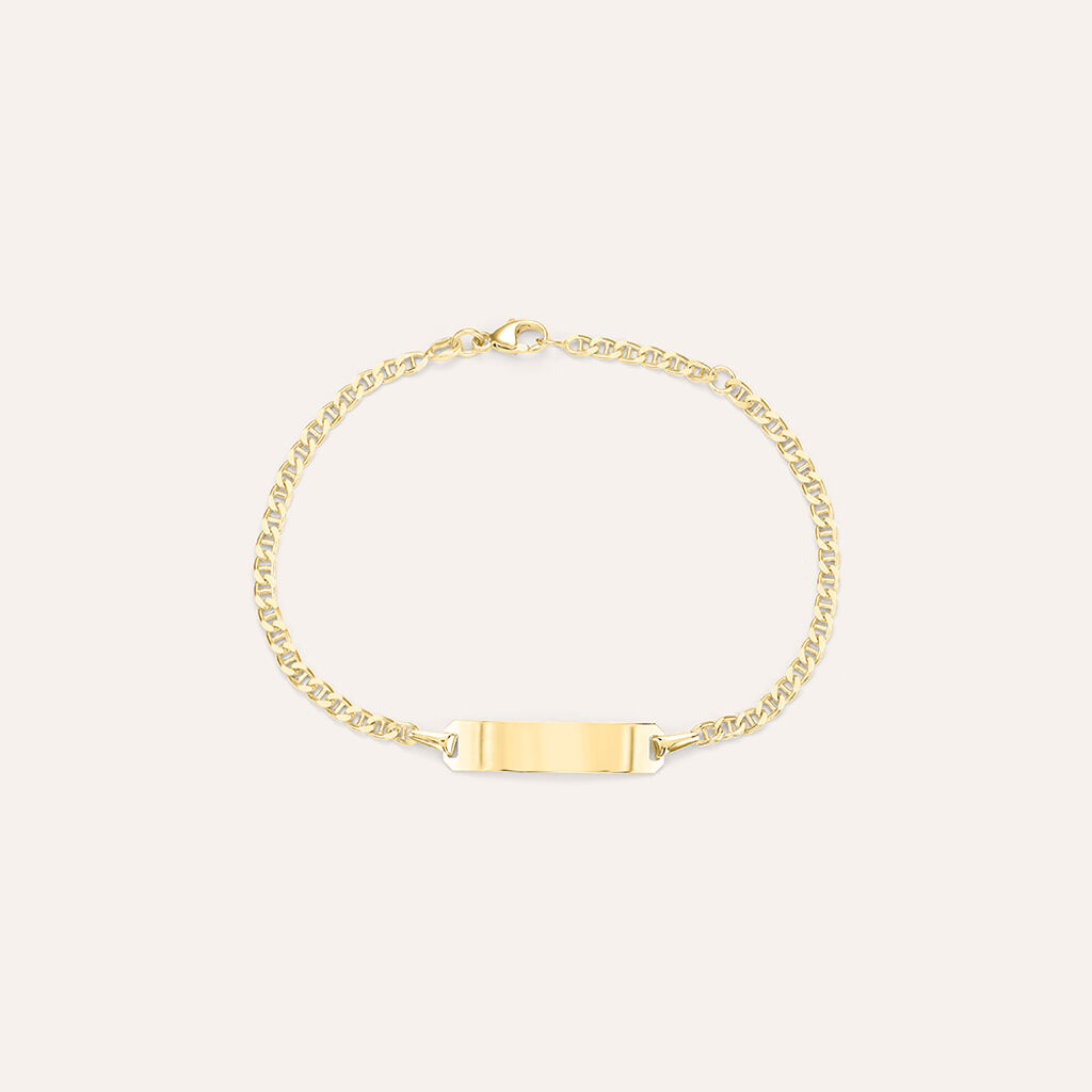 Bracciale Con Targhetta Religious Gold Oro Giallo