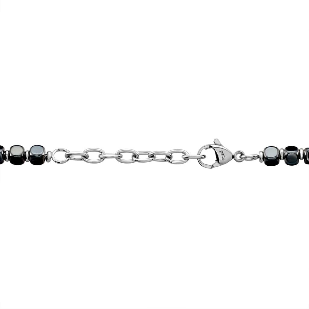 Bracciale Man Code Acciaio Ematite - Bracciali Uomo | Stroili