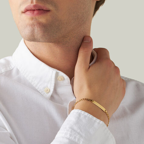 Bracciale Con Targhetta L'homme Or Oro Giallo - Bracciali Uomo | Stroili