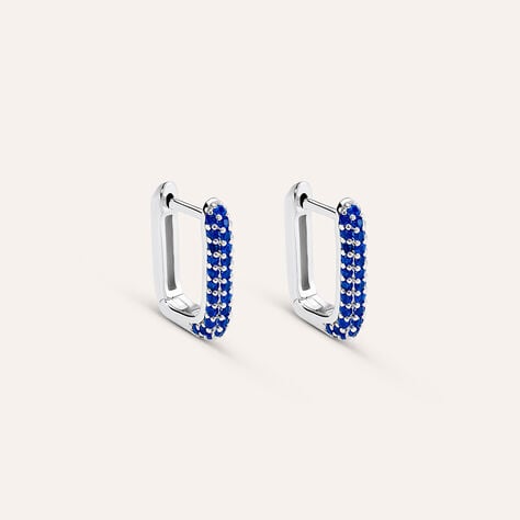Orecchini A Cerchio Silver Rainbow Argento Rodiato Cubic Zirconia - Orecchini a Cerchio Donna | Stroili