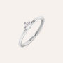 Anello Solitario Desideria Argento Nobile Rodiato Cubic Zirconia