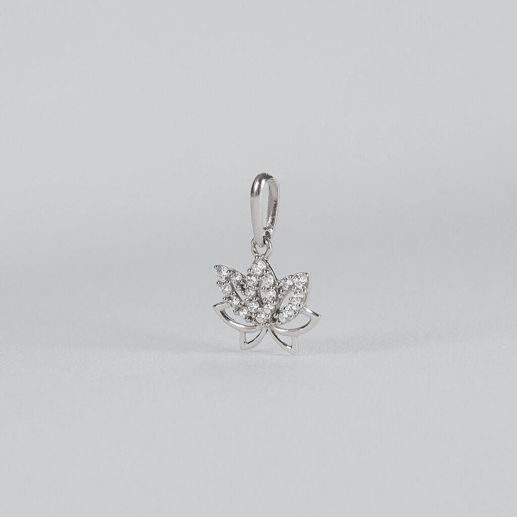 Pendente Poème Oro Bianco Cubic Zirconia - Ciondoli Donna | Stroili
