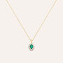 Collana Charlotte Oro Giallo Smeraldo Diamante