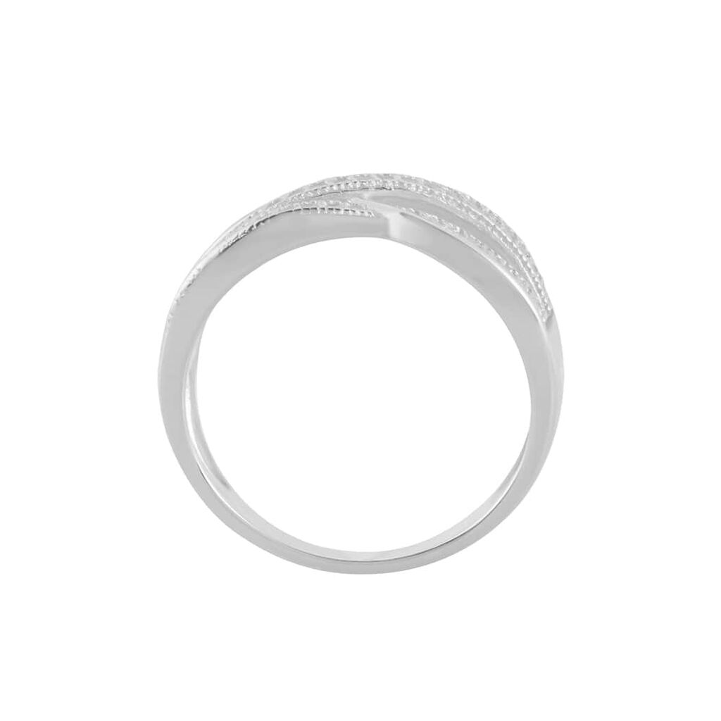 Anello Fantasia Silver Shine Argento Rodiato Cubic Zirconia - Anelli con Pietre Donna | Stroili