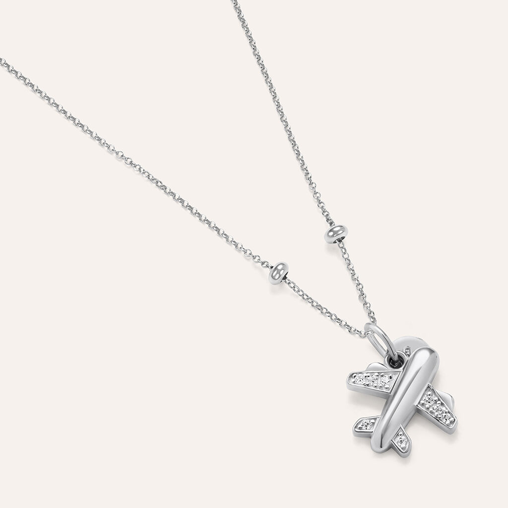 Pendente Love Beats Argento Rodiato Cubic Zirconia