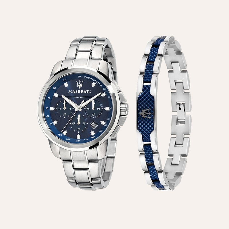 Set Orologio Al Quarzo Maserati Successo R8851121016 - Orologi con Datario Uomo | Stroili
