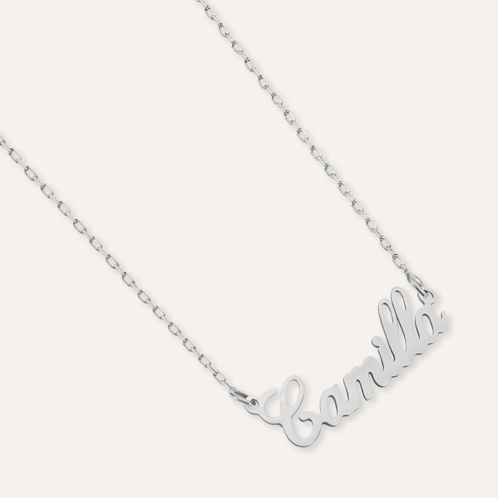 Collana Camilla Gold Names Oro Bianco