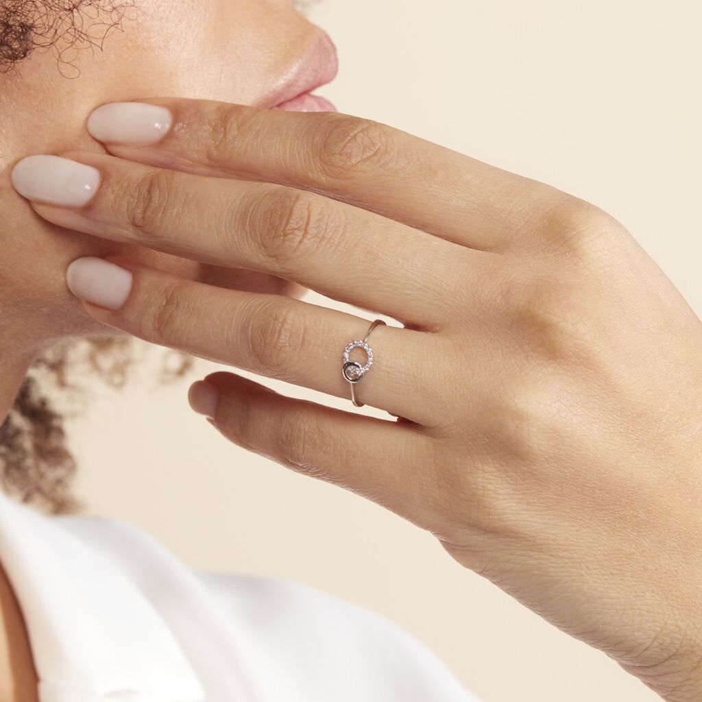 Anello Sophia Oro Bianco Diamante - Anelli con Pietre Donna | Stroili
