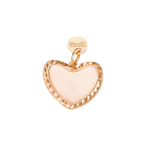 Ti amo. Charm in argento 925 rodiato e glitter - Ciondoli  | Stroili