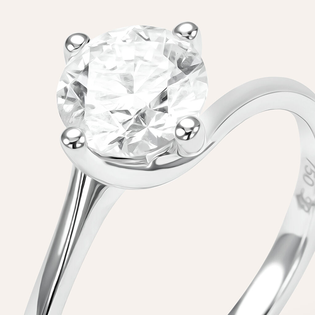 Anello Solitario Valentino Firmamenti Oro Bianco Diamante - Gioielli Donna | Stroili