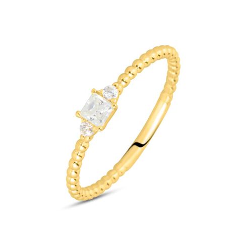 Anello Trilogy Claire Oro Giallo Cubic Zirconia - Anelli con Pietre Donna | Stroili