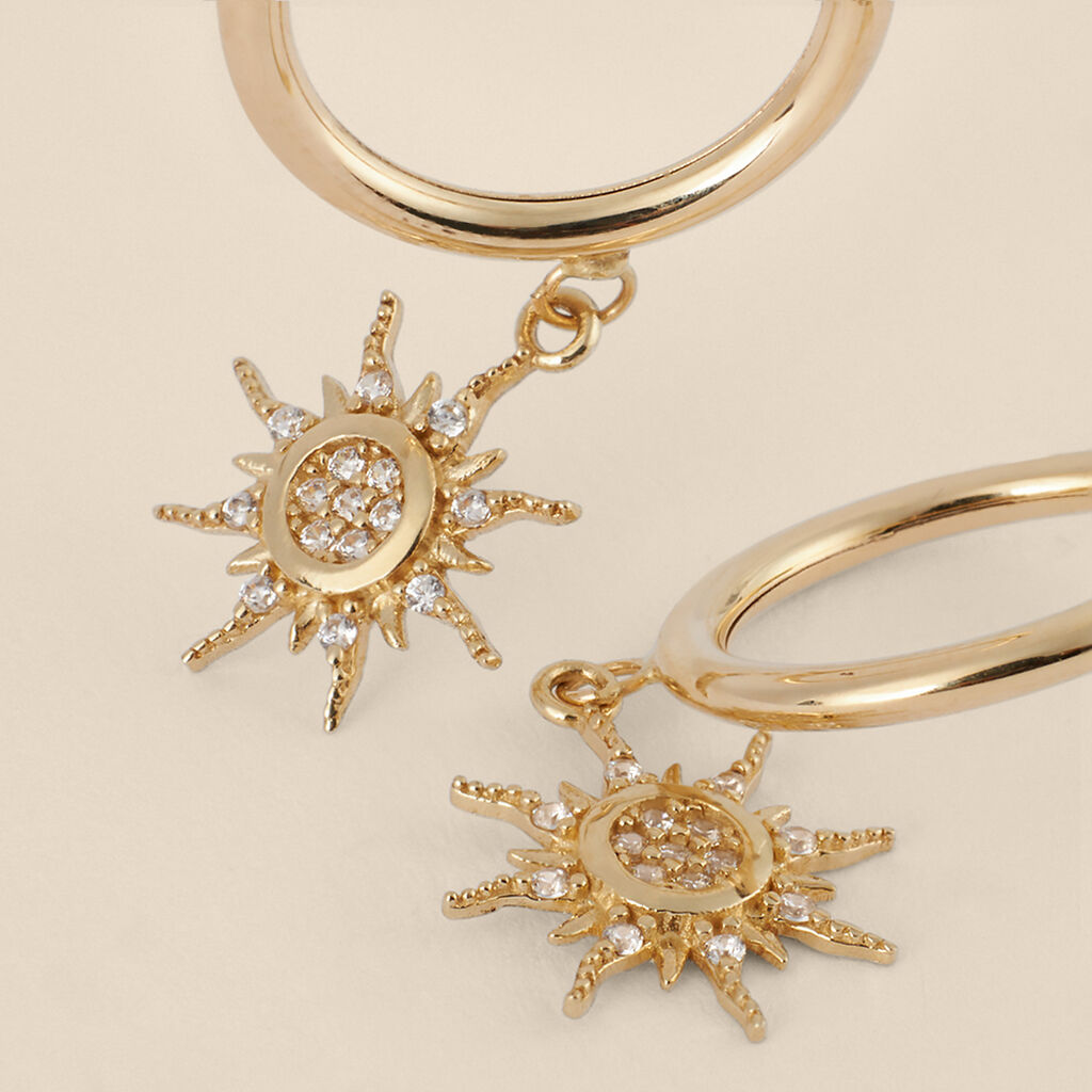 Orecchini A Cerchio Toujours Oro Giallo Cubic Zirconia - Orecchini a Cerchio Donna | Stroili