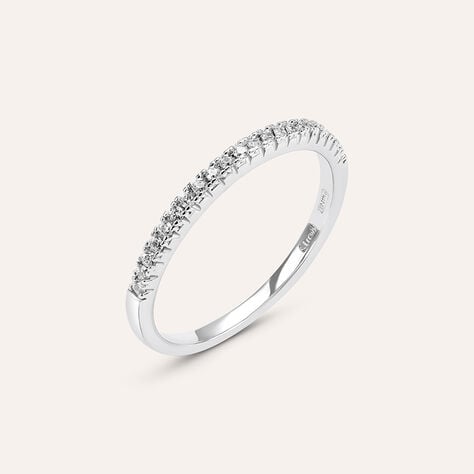 Anello Semi-eternity Silver Elegance Argento Rodiato Cubic Zirconia - Anelli con Pietre Donna | Stroili