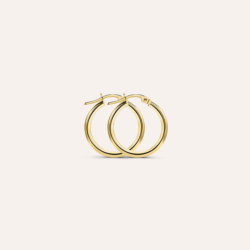 Orecchini A Cerchio Gold Essence Oro Giallo - Orecchini a Cerchio Donna | Stroili