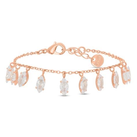Bracciale Multi Punto Luce Romantic Shine Metallo Rosa Cristallo - Bracciali Donna | Stroili