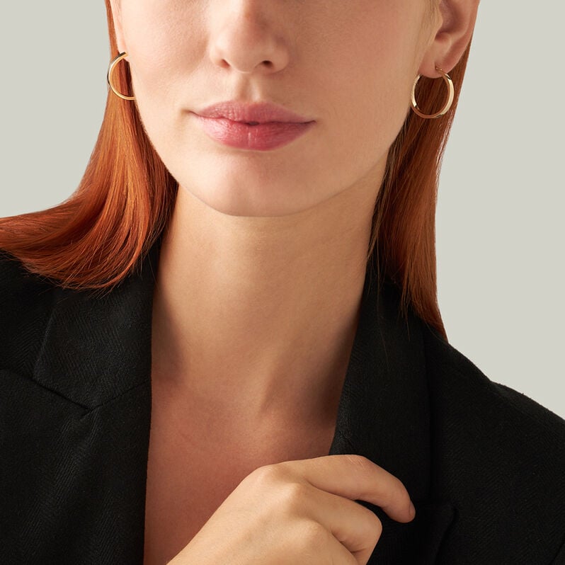 Orecchini A Cerchio Toujours Oro Giallo - Orecchini a Cerchio Donna | Stroili