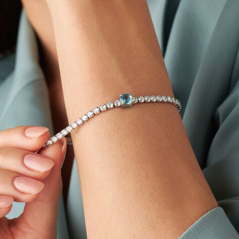 Bracciale Tennis Lady Chic Acciaio Cristallo - Bracciali Tennis Donna | Stroili