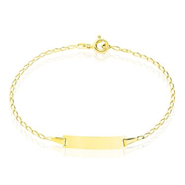 Bracciale Con Targhetta Holy Oro Giallo
