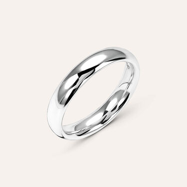 Fede Comoda Leggera 4 mm Oro Bianco