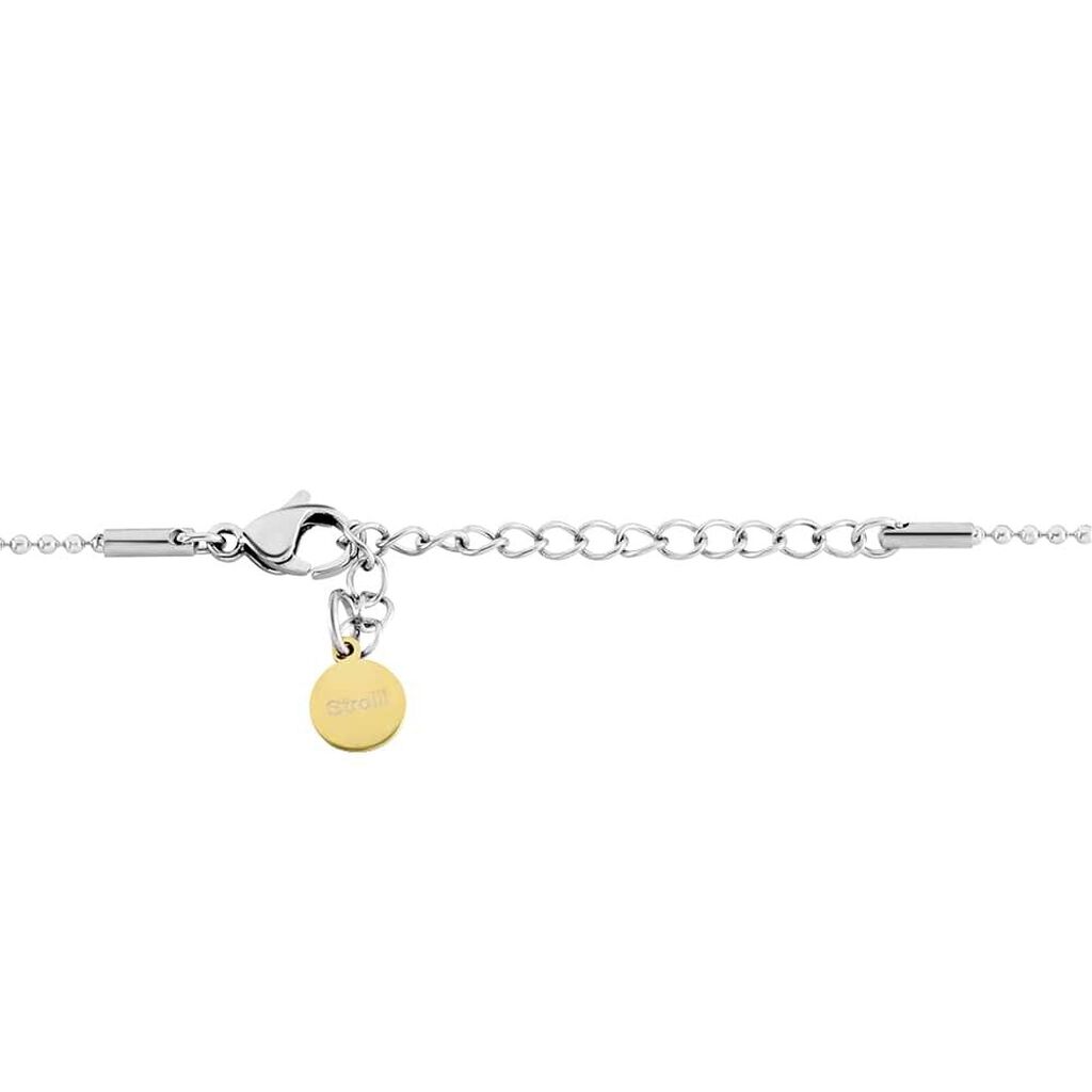Collana Lady Message Acciaio Bicolore Happiness e Cristalli - Collane Donna | Stroili