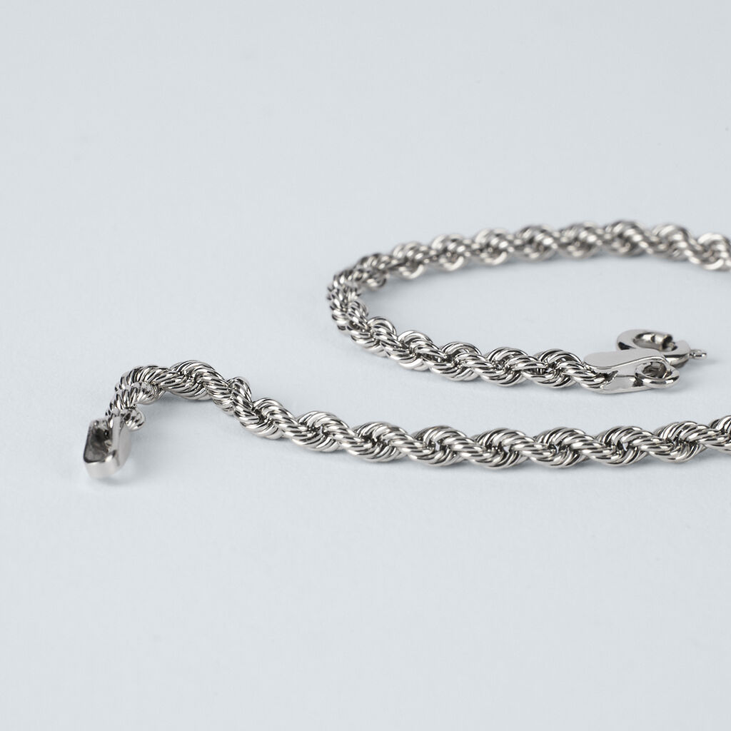 Bracciale Catena Colette Oro Bianco - Bracciali Donna | Stroili