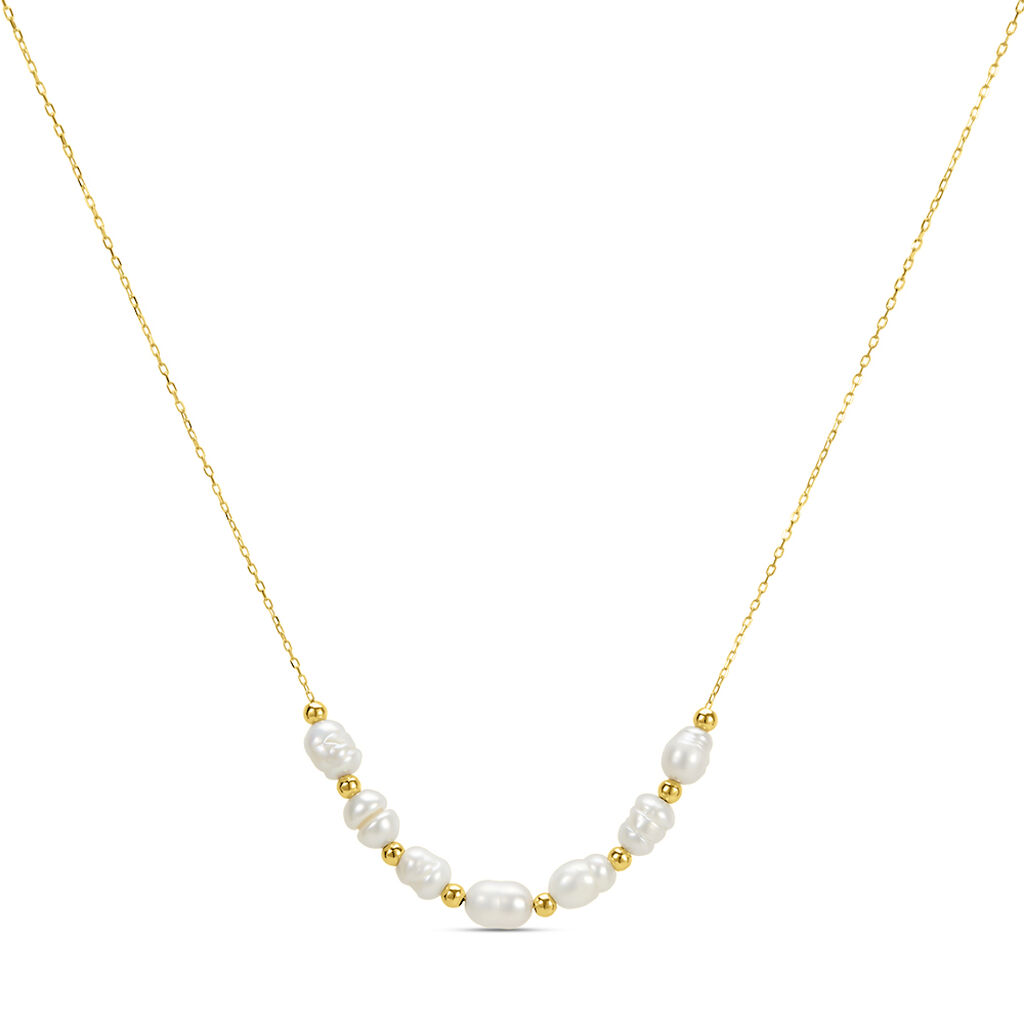 Collana Gabrielle Oro Giallo Perla D'Acqua Dolce - Collane Donna | Stroili