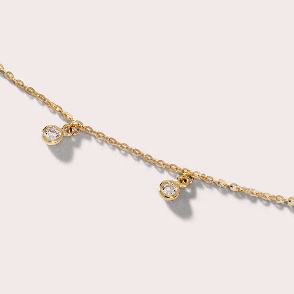 Collana Multi Punto Luce Claire Oro Giallo Cubic Zirconia - Collane Punto Luce Donna | Stroili