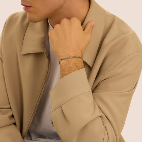 Bracciale Tennis L'homme Or Oro Bianco Spinello - Bracciali Tennis Uomo | Stroili