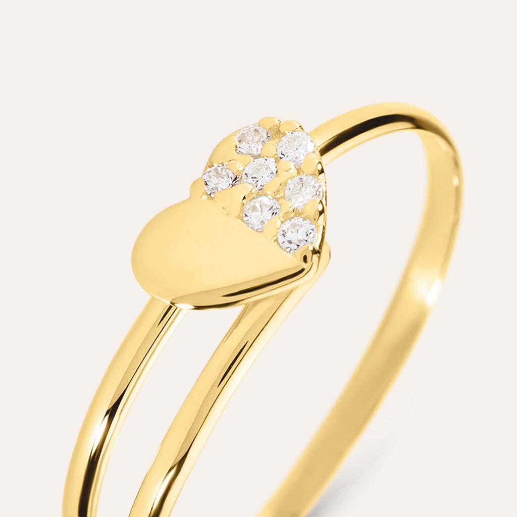 Anello Fantasia Mon Petit Oro Giallo Cubic Zirconia