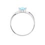 Anello Am&eacute;lie Oro Bianco Topazio Cubic Zirconia