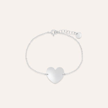 Bracciale Con Targhetta Silver Collection Argento Rodiato