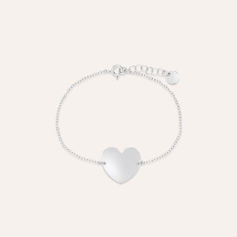 Bracciale Con Targhetta Silver Collection Argento Rodiato - Bracciali con Incisione Donna | Stroili