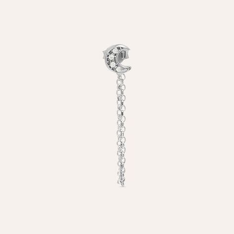 Mono Orecchino Pendente Silver Moments Argento Rodiato Cubic Zirconia - Mono Orecchino Donna | Stroili