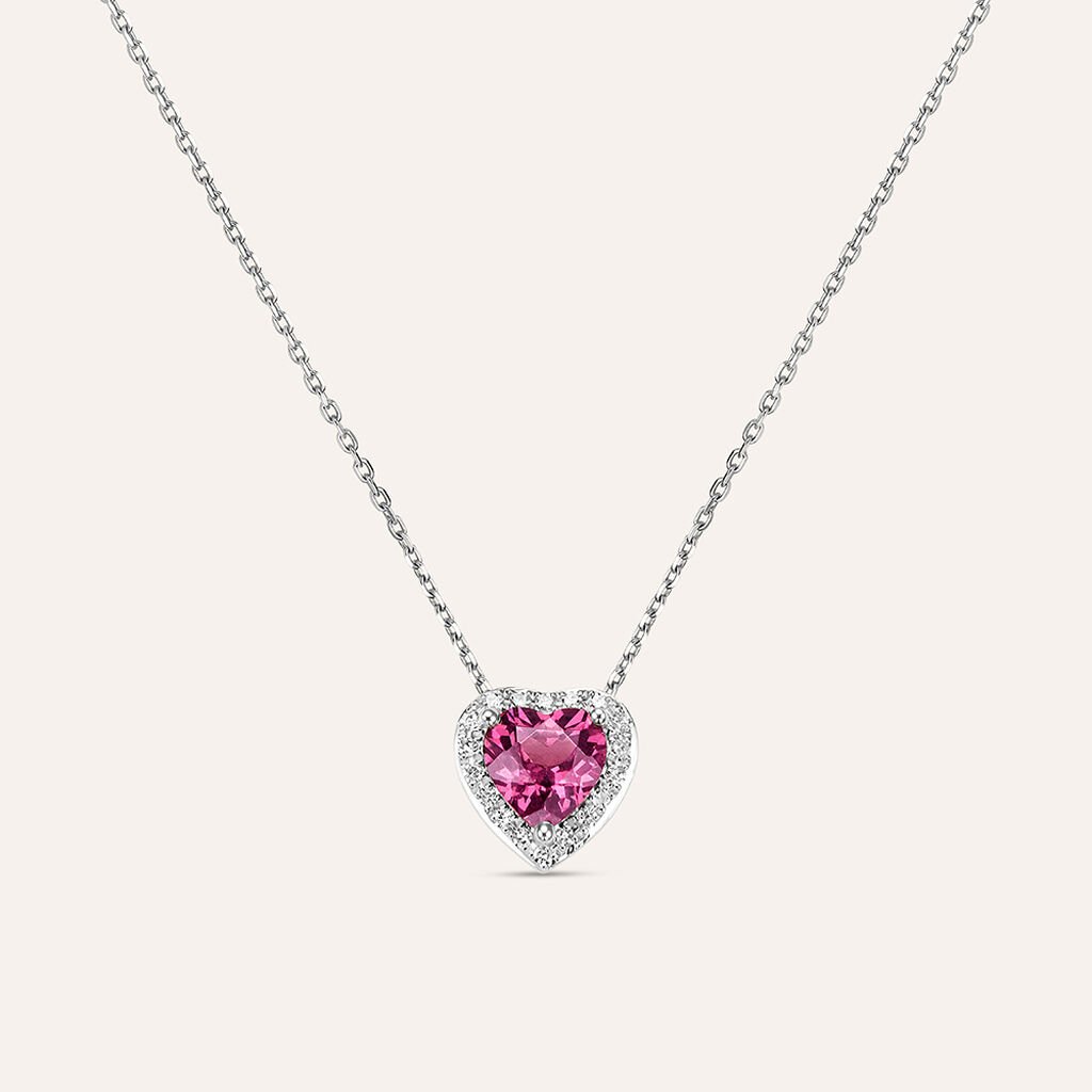 Collana Jasmine Oro Bianco Rodolite Diamante - Collane Donna | Stroili