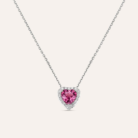 Collana Jasmine Oro Bianco Rodolite Diamante - Collane Donna | Stroili