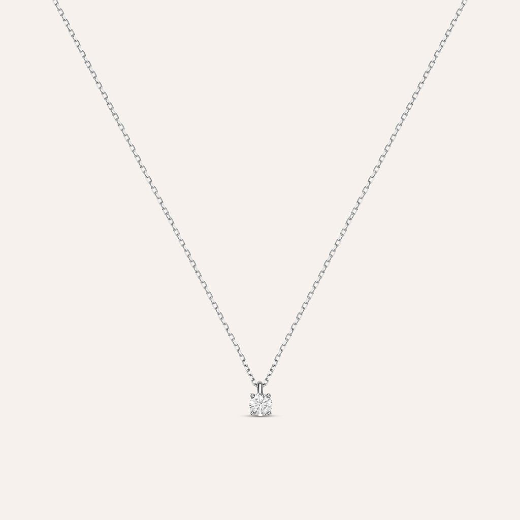 Collana Punto Luce Firmamenti Oro Bianco Diamante