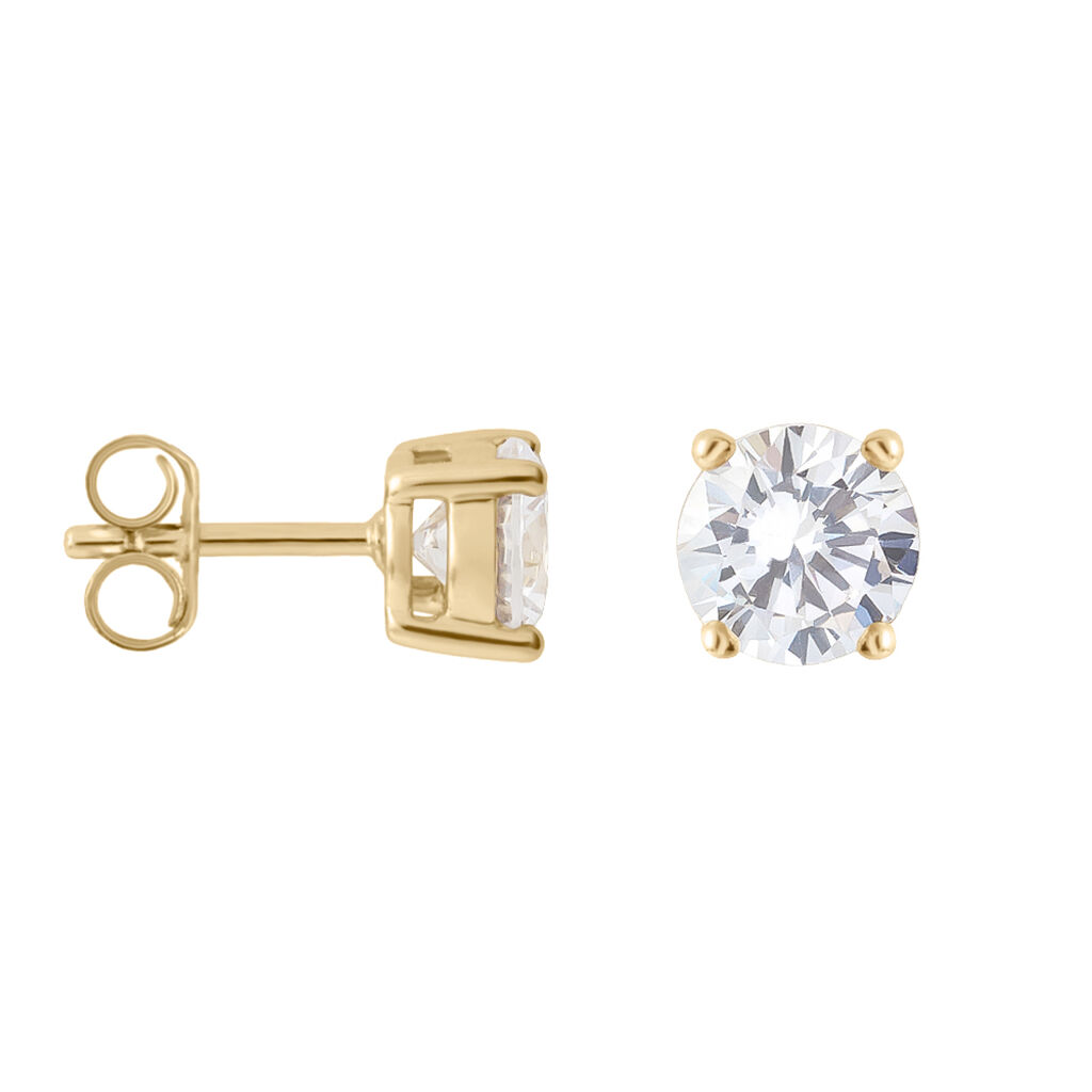 Orecchini Lobo Punto Luce Golden Dream Placcato Oro Giallo Cubic Zirconia - Orecchini a Lobo Donna | Stroili