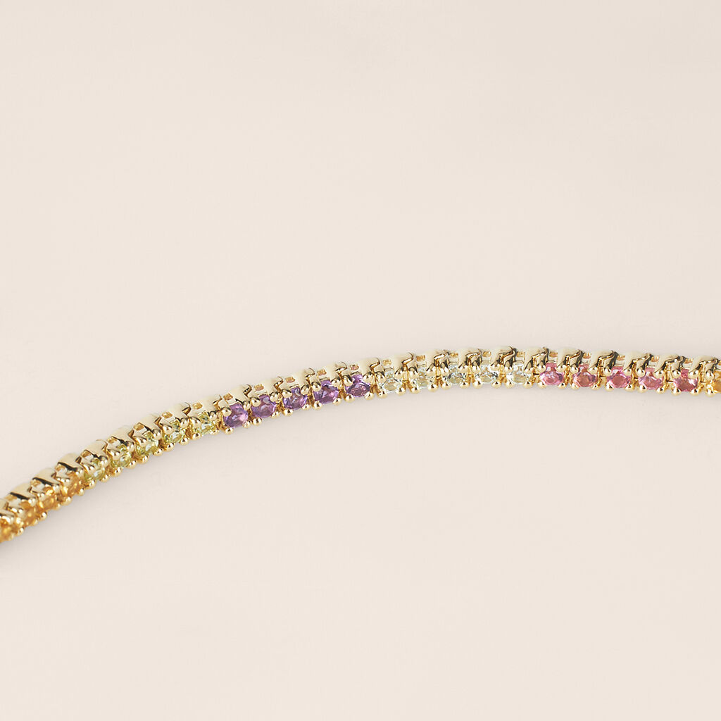 Bracciale Amélie Oro Giallo Ametista Citrino Topazio Tormalina Peridoto - Bracciali Donna | Stroili