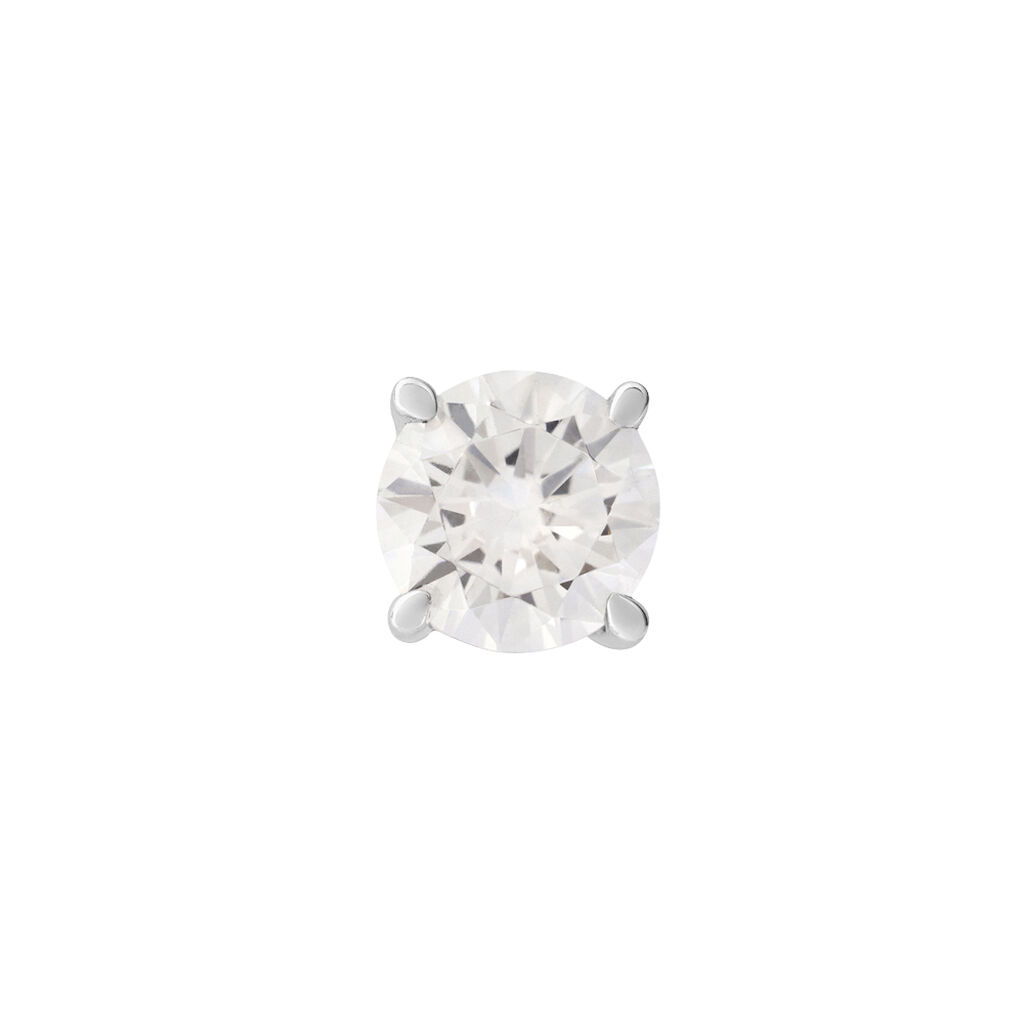 Mono Orecchino Lobo Punto Luce L'homme Or Oro Bianco Cubic Zirconia - Mono Orecchino Uomo | Stroili