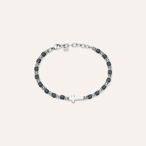 Bracciale Man Code Acciaio Ematite - Bracciali Uomo | Stroili