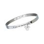 Bangle Lady Message Acciaio Disney e Cristalli