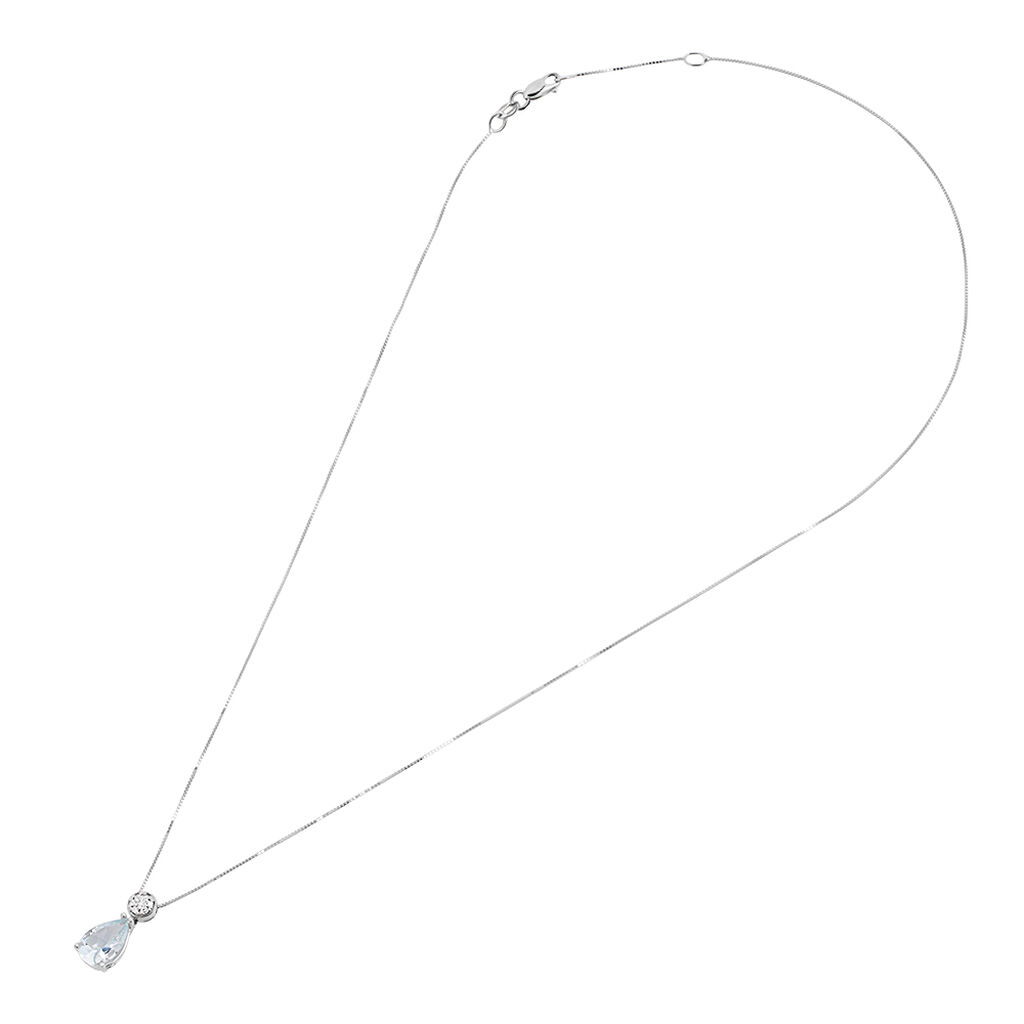 Collana Acquamarina Oro Bianco Acquamarina Diamante - Collane Donna | Stroili