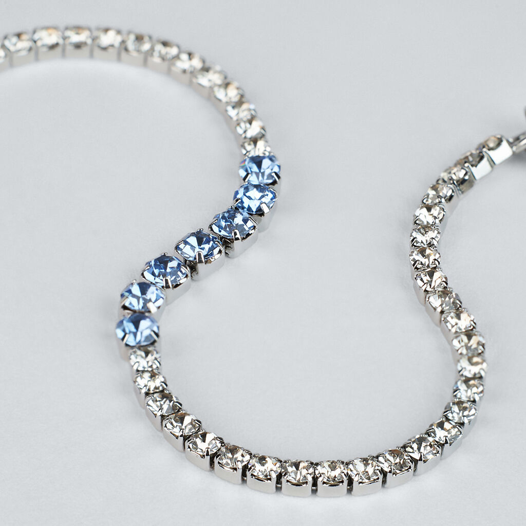 Bracciale Tennis Romantic Shine Metallo Cristallo - Bracciali Tennis Donna | Stroili