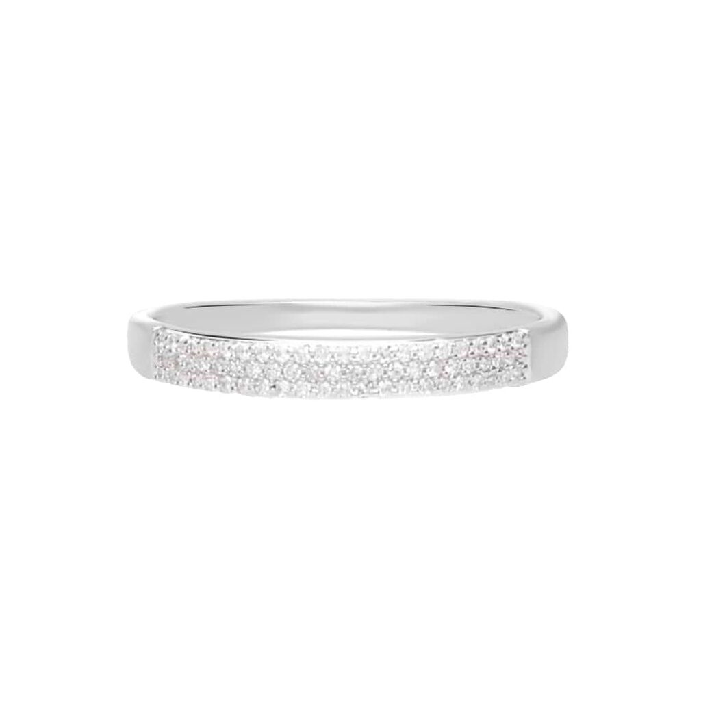 Anello Fascia Sophia Oro Bianco Diamante - Anelli con Pietre Donna | Stroili