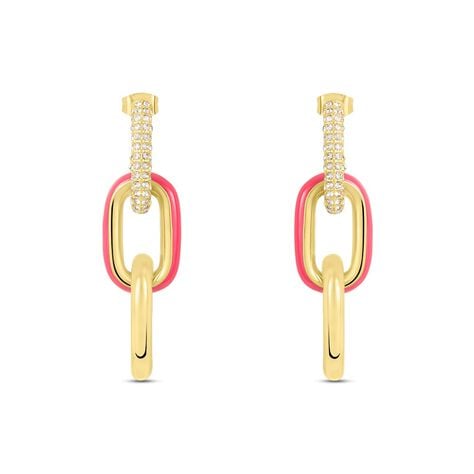 Orecchini Pendenti Lady Sweet Acciaio Dorato Cristallo - Orecchini Pendenti Donna | Stroili