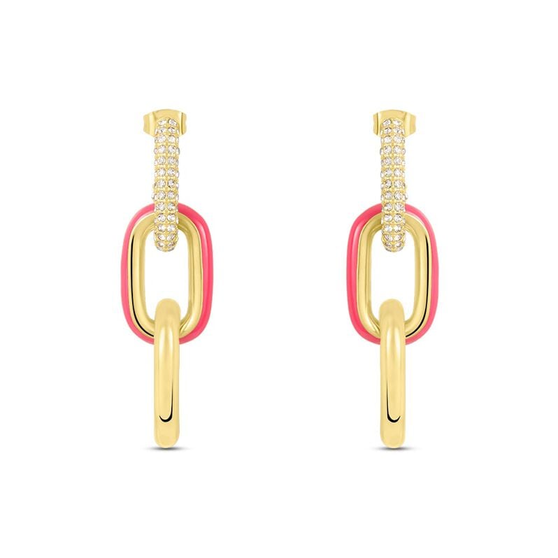 Orecchini Pendenti Lady Sweet Acciaio Dorato Cristallo - Orecchini Pendenti Donna | Stroili