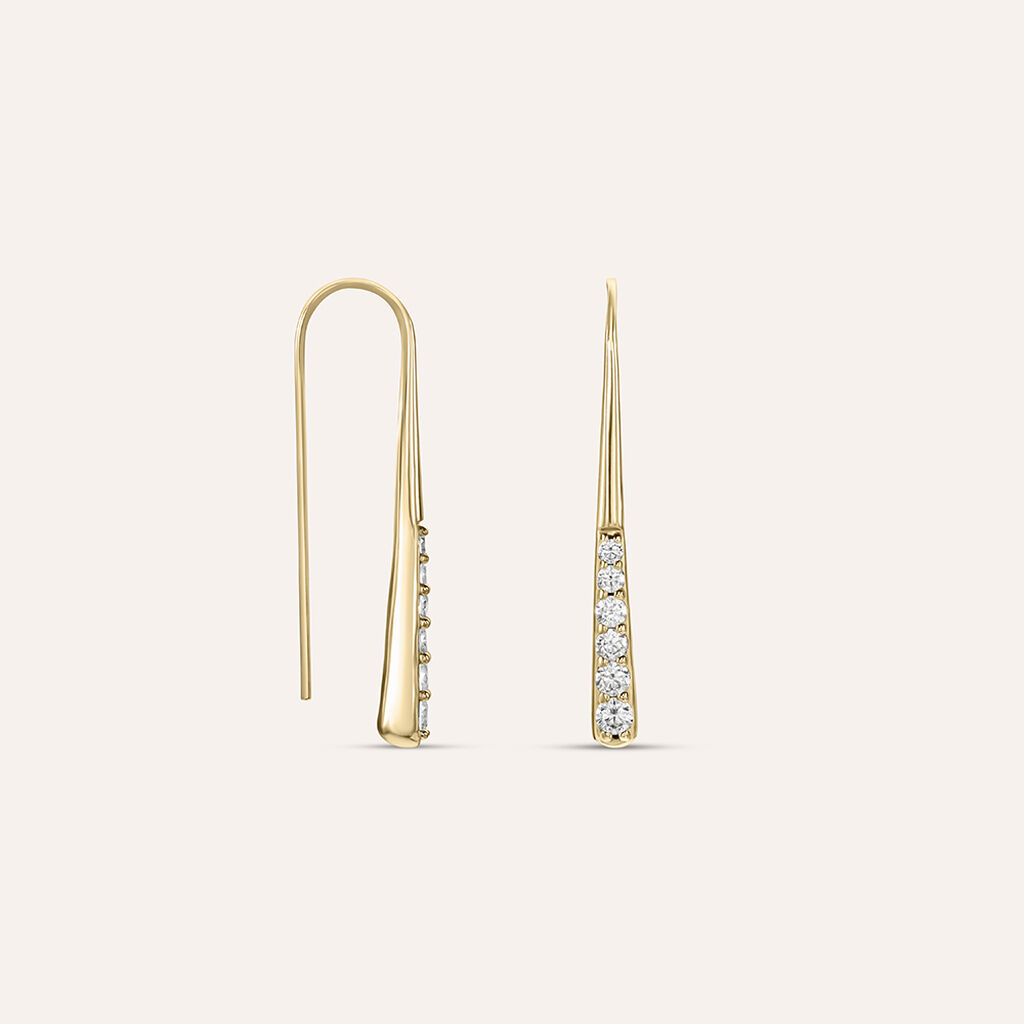 Orecchini Pendenti Golden Dreams Placcato Oro Giallo Cubic Zirconia - Orecchini Pendenti Donna | Stroili