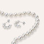 Collana Silver Pearls Argento Rodiato Perla sintentica